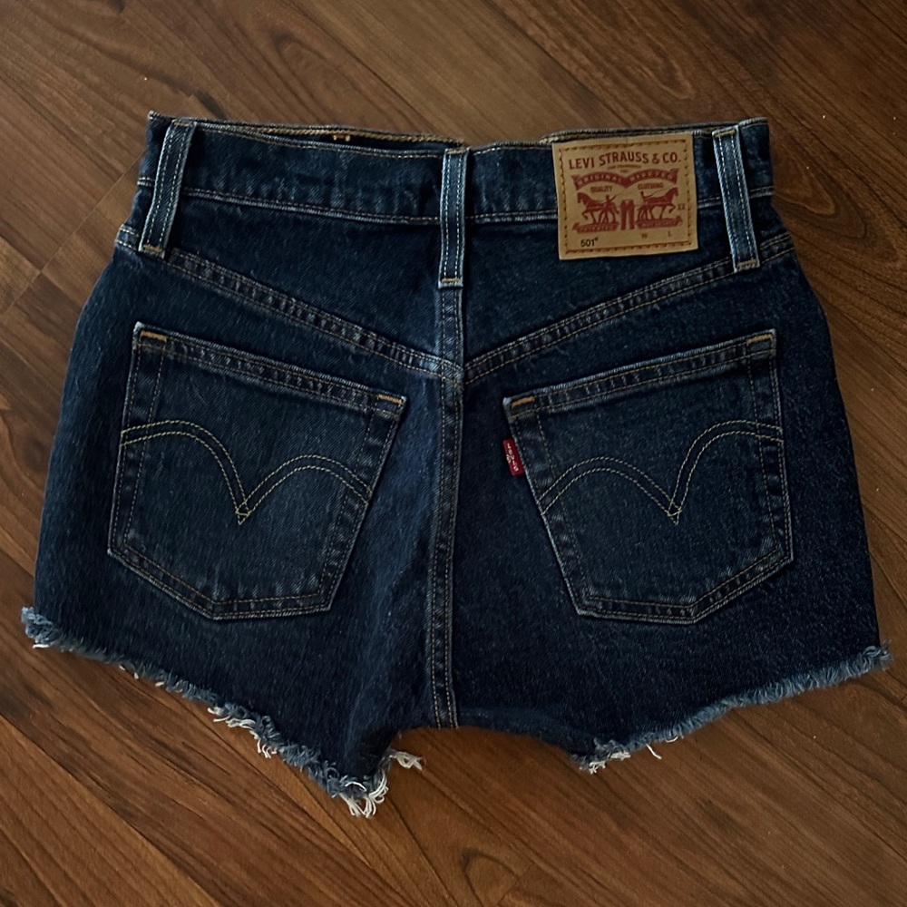 Levi's 501 Women's Jean Shorts - Deep Indigo